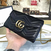Gucci Gg Marmont Matelassé Mini Bag - 474575 - 21cm x 14cm x 3cm - 3