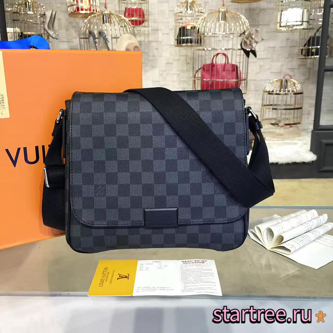  louis vuitton district CohotBag pm damier graphite canvas 3410 - 1