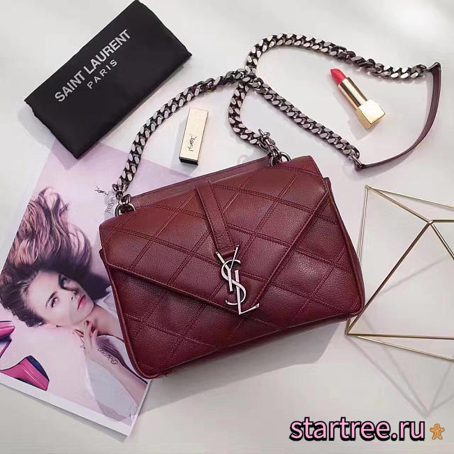 ysl monogram college redCohotBag 4777 - 1