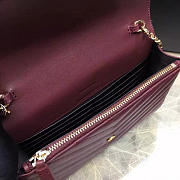 ysl gold monogram college wine red CohotBag 5071 - 5