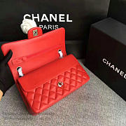 Chanel Lambskin Classic Flap Bag Red A01112 - 25cm - 4