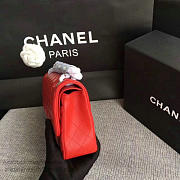 Chanel Lambskin Classic Flap Bag Red A01112 - 25cm - 2