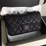 chanel quilted deerskin perfect edge bag black CohotBag a14041 vs02205 - 1