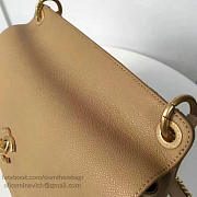 Chanel Grained Calfskin Large Top Handle Flap Bag Beige- A93757 - 28cm - 2