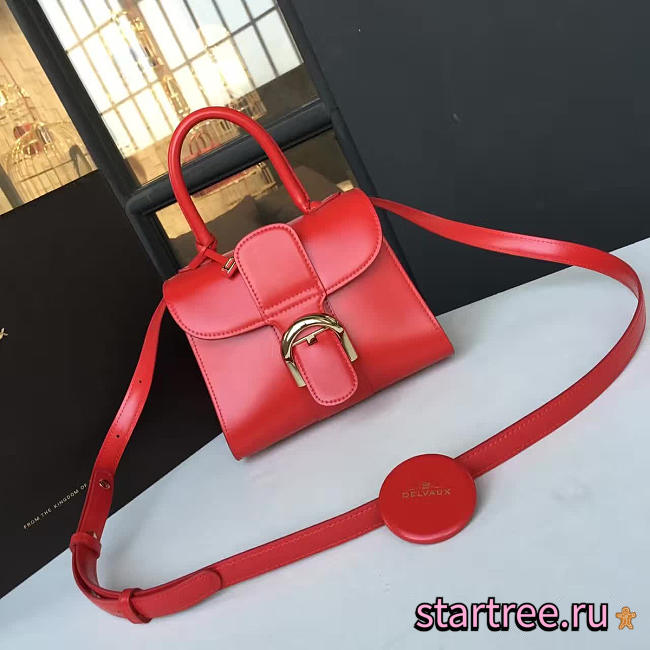 DELVAUX | mini brillant satchel smooth leather red 1468 - 1