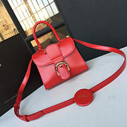 DELVAUX | mini brillant satchel smooth leather red 1468 - 6