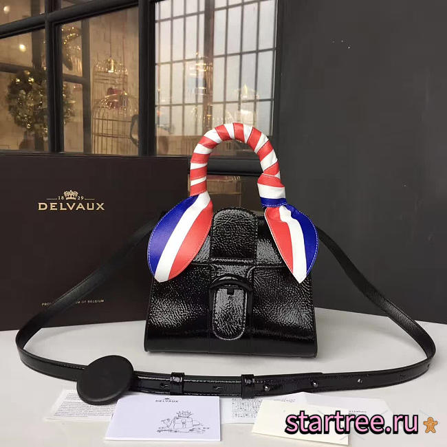 DELVAUX | mini brillant satchel leather black 1476 - 1