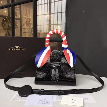 DELVAUX | mini brillant satchel leather black 1476