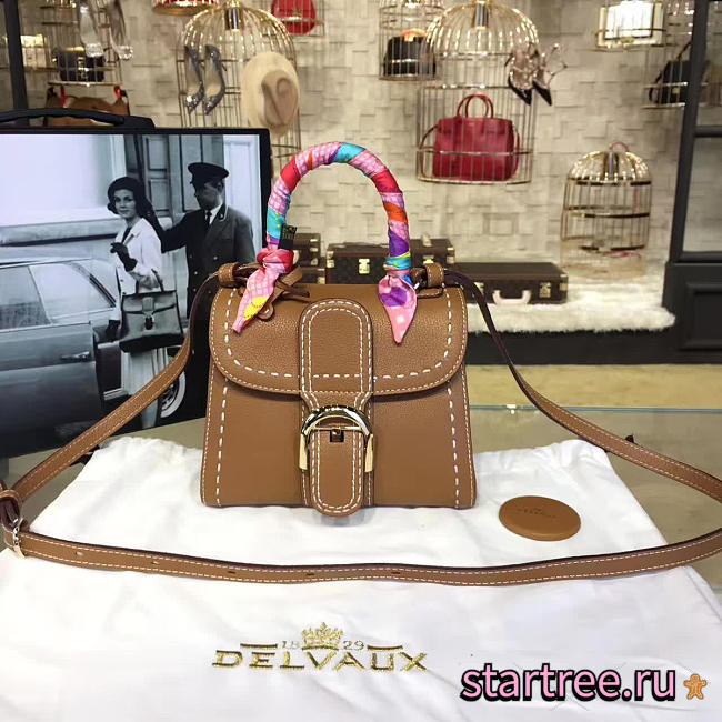DELVAUX | mini brillant satchel brown 1492 - 1