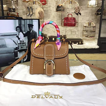 DELVAUX | mini brillant satchel brown 1492