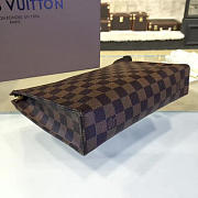  louis vuitton toiletry CohotBag  pouch 26 damier ebène canvas - 3