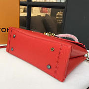 Louis Vuitton one handle flap bag mm red  - 4