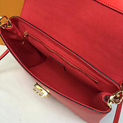 Louis Vuitton one handle flap bag mm red  - 6