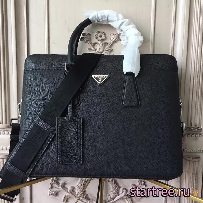 Prada leather briefcase 4193 - 1