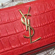 ysl monogram kate in embossed crocodile shiny leather CohotBag 4753 - 2