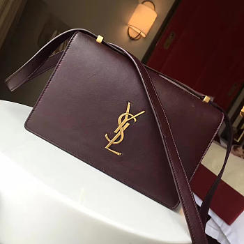 ysl monogram small dylan shoulder bag wine red CohotBag 4864