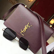 ysl monogram small dylan shoulder bag wine red CohotBag 4864 - 3