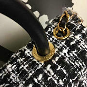 chanel tweed top handle bag CohotBag a13042 vs00035 - 6