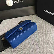Chanel Lambskin Classic Flap Bag Blue- A01112 -25cm - 3