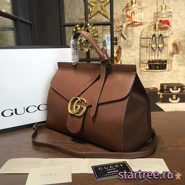 gucci gg marmont leather tote bag 2241 - 1