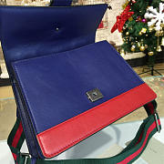 Gucci dionysus medium top handle bag blue/green/red leather CohotBag  - 4