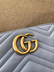 Gucci GG Marmont Matelassé Light Blue- 25cm x 9cm x 14cm - 4