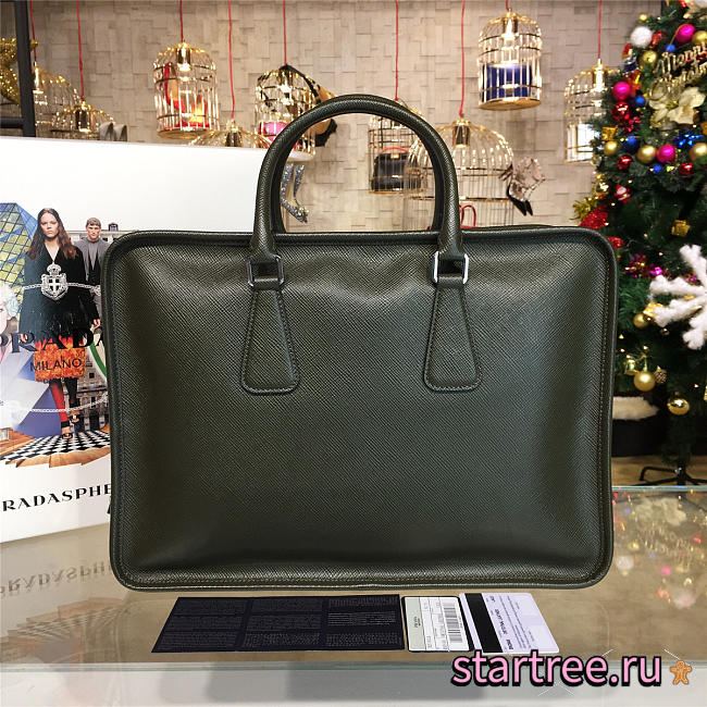 Prada leather briefcase 4238 - 1