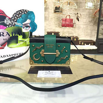 CohotBag prada cahier leather shoulder bag meteor green 4273