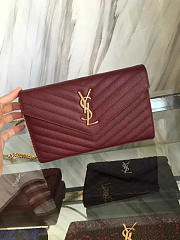 ysl gold monogram college wine CohotBag 5075 - 6