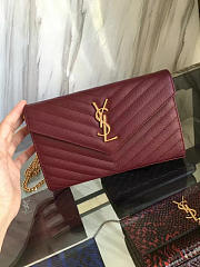 ysl gold monogram college wine CohotBag 5075 - 4