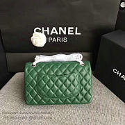 Chanel Lambskin Classic Flap Bag Green A01112 - 25cm - 4