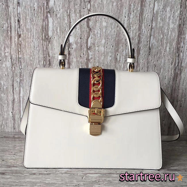 gucci sylvie leather maxi top handle bag CohotBag 2137 - 1