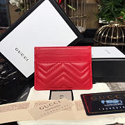 gucci marmont card case nexthibiscus red leather - 2