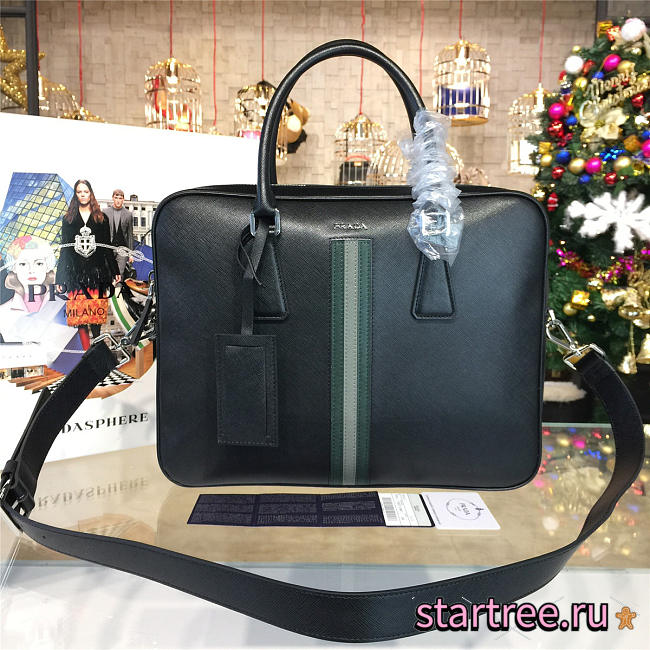 Prada leather briefcase 4220 - 1