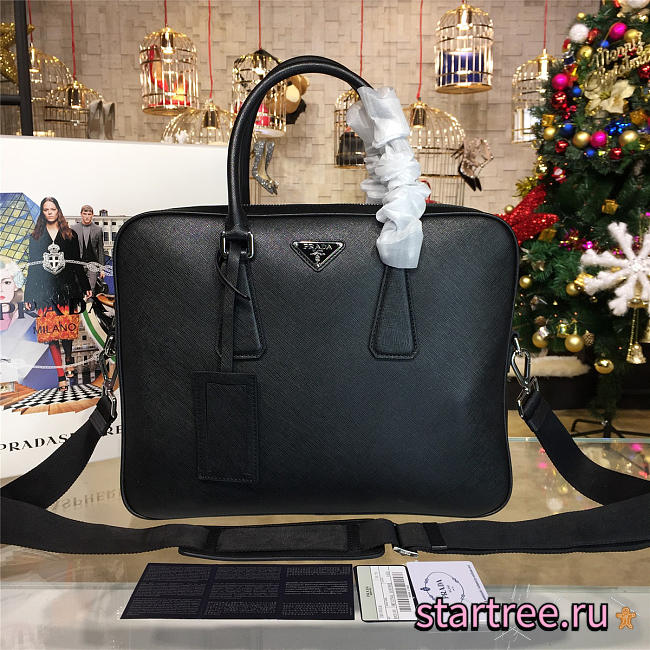 Prada leather briefcase 4229 - 1