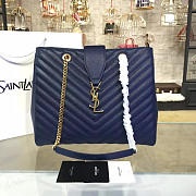 ysl classic shopper blue CohotBag 4821 - 1