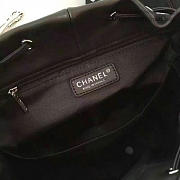 Chanel Quilted Lambskin Large Backpack Black Silver Hardware- 30x25x15cm - 5