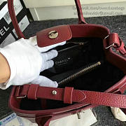 Chanel Calfskin Large Shopping Bag Burgundy A69929 - 27x22x12cm - 6