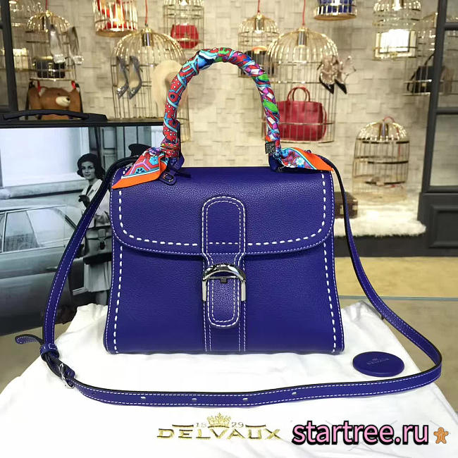 DELVAUX | mm brillant satchel blue 1485 - 1