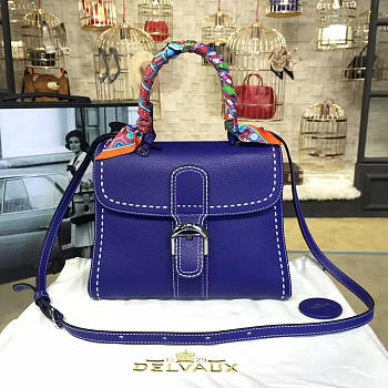 DELVAUX | mm brillant satchel blue 1485