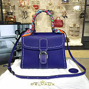 DELVAUX | mm brillant satchel blue 1485 - 6