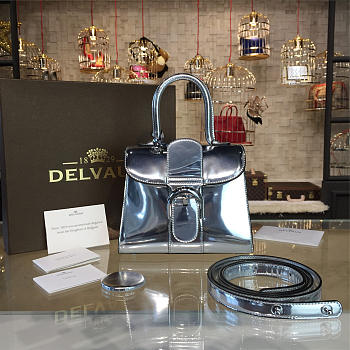 DELVAUX | mini brillant satchel silver 1516