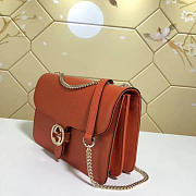 gucci gg flap shoulder bag on chain orange CohotBag 510303 - 6