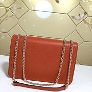 gucci gg flap shoulder bag on chain orange CohotBag 510303 - 5