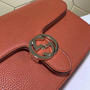 gucci gg flap shoulder bag on chain orange CohotBag 510303 - 3