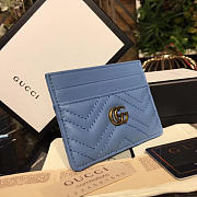 Gucci GG Blue Leather Card Holder - 10cmx7.5cm - 6