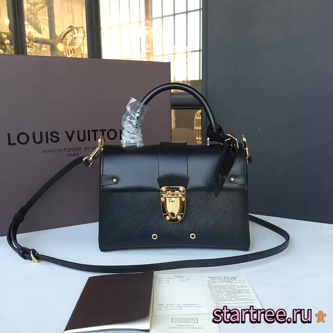 Louis Vuitton one handle flap bag pm noir 3293 - 1