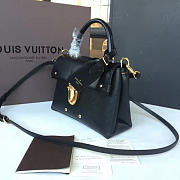 Louis Vuitton one handle flap bag pm noir 3293 - 5