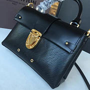 Louis Vuitton one handle flap bag pm noir 3293 - 2
