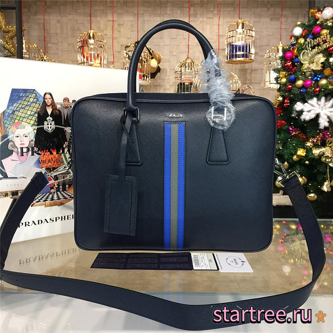 Prada leather briefcase 4210 - 1